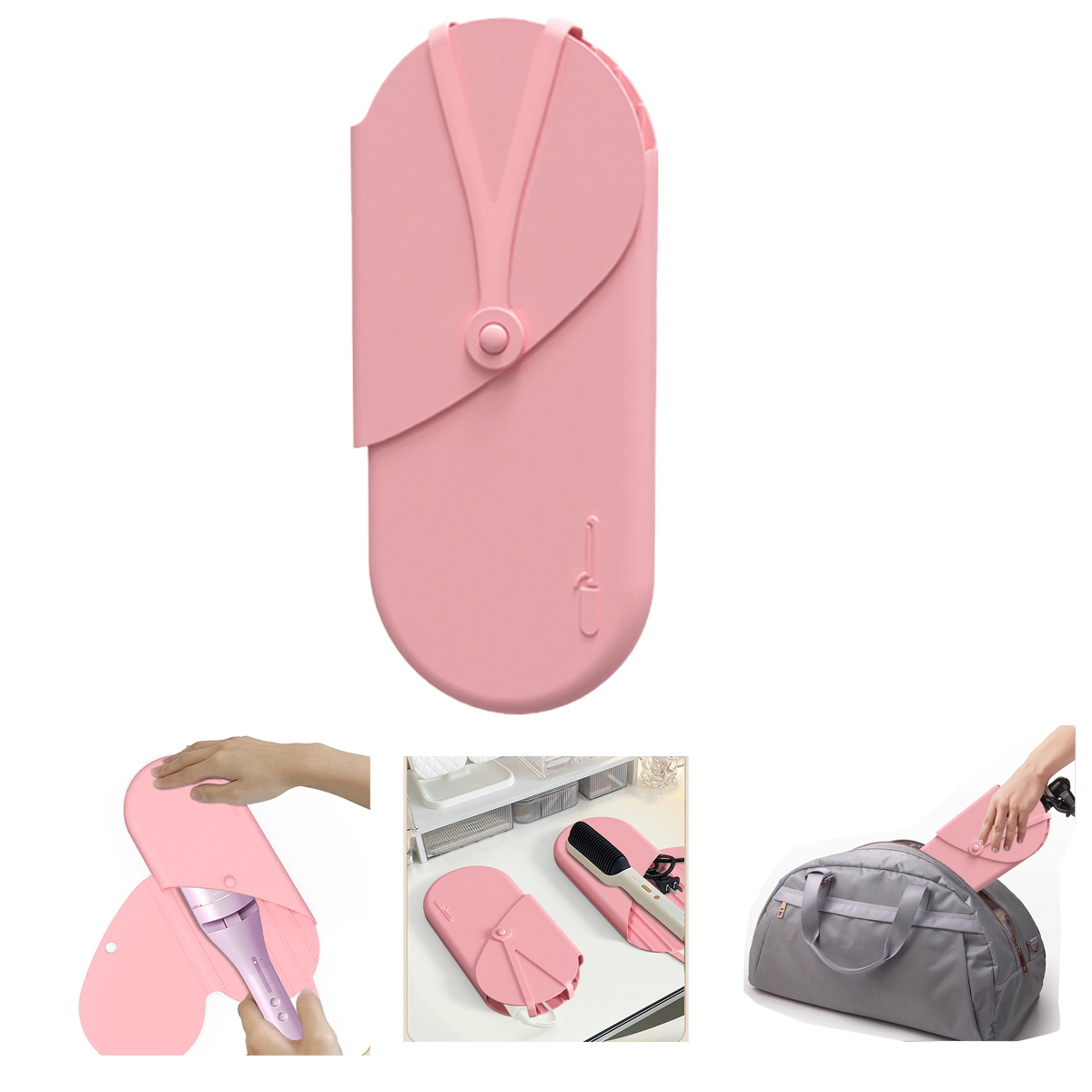 Heat Resistant Silicone Mat Pouch for Curling Irons 5
