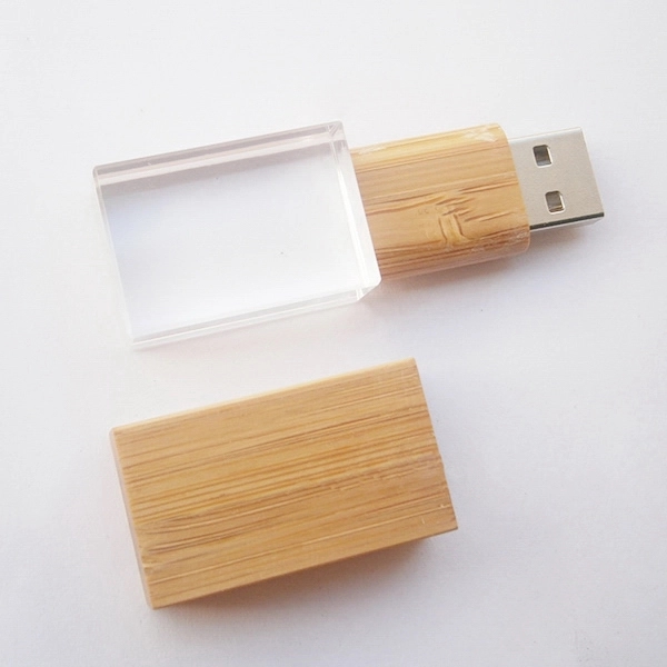 Crystal Wooden U Disk USB 2