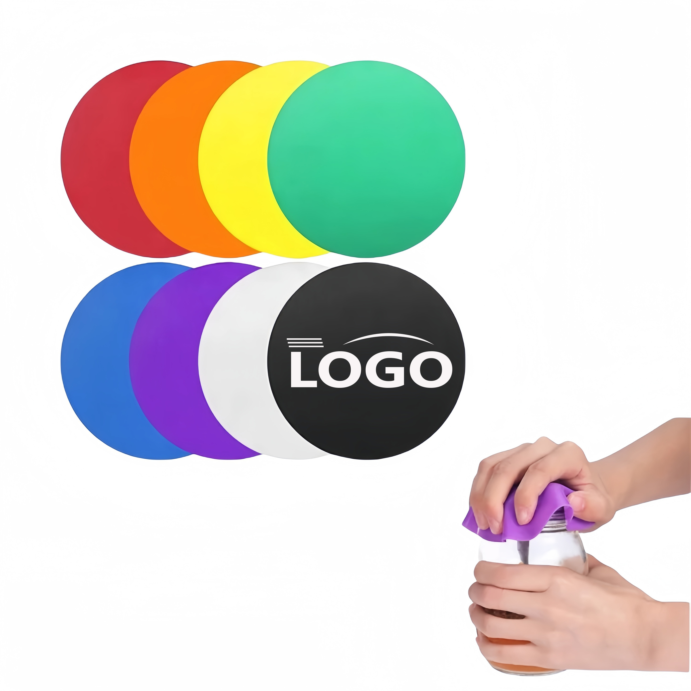 Custom Silicone Non-Slip Jar Opener for Easy Grip 2