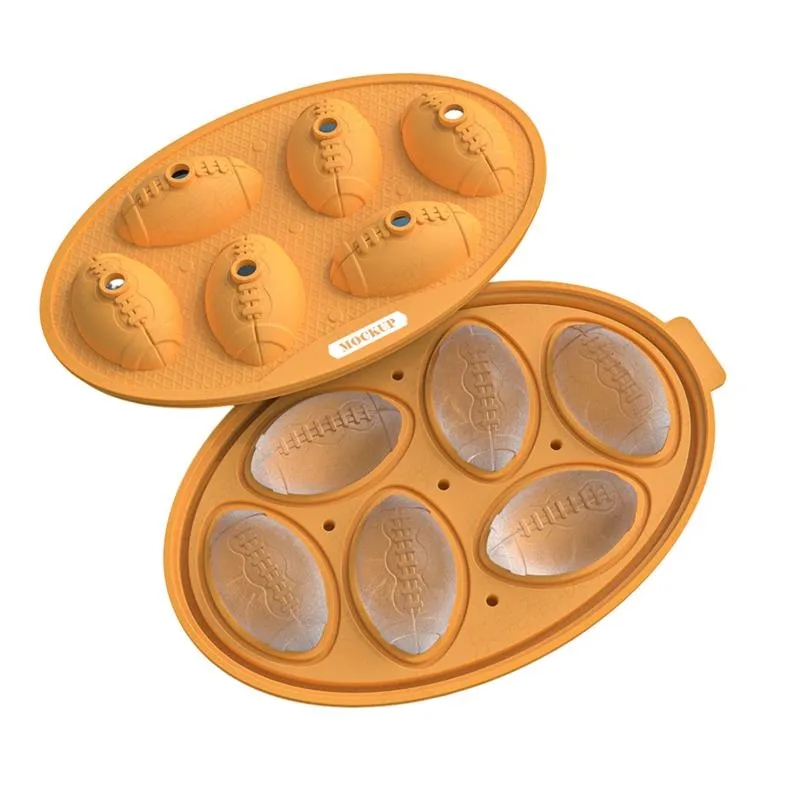 6-Football Ice Molds 5