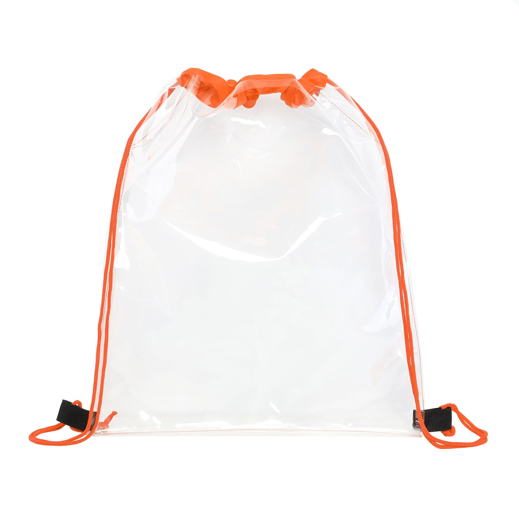 Large Clear Water-Resistant Stadium Drawstring Backpack 11