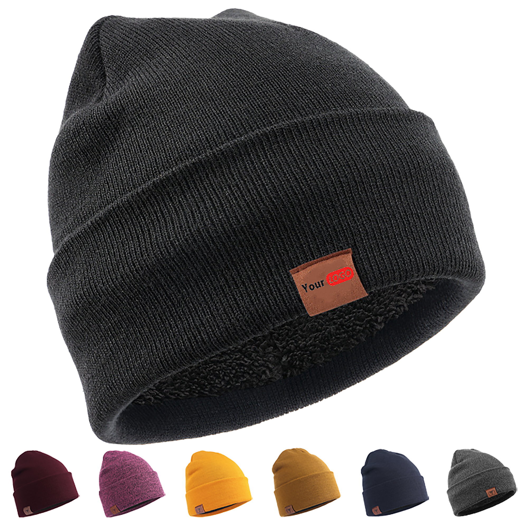 Fleece-Lined Knit Beanie 3