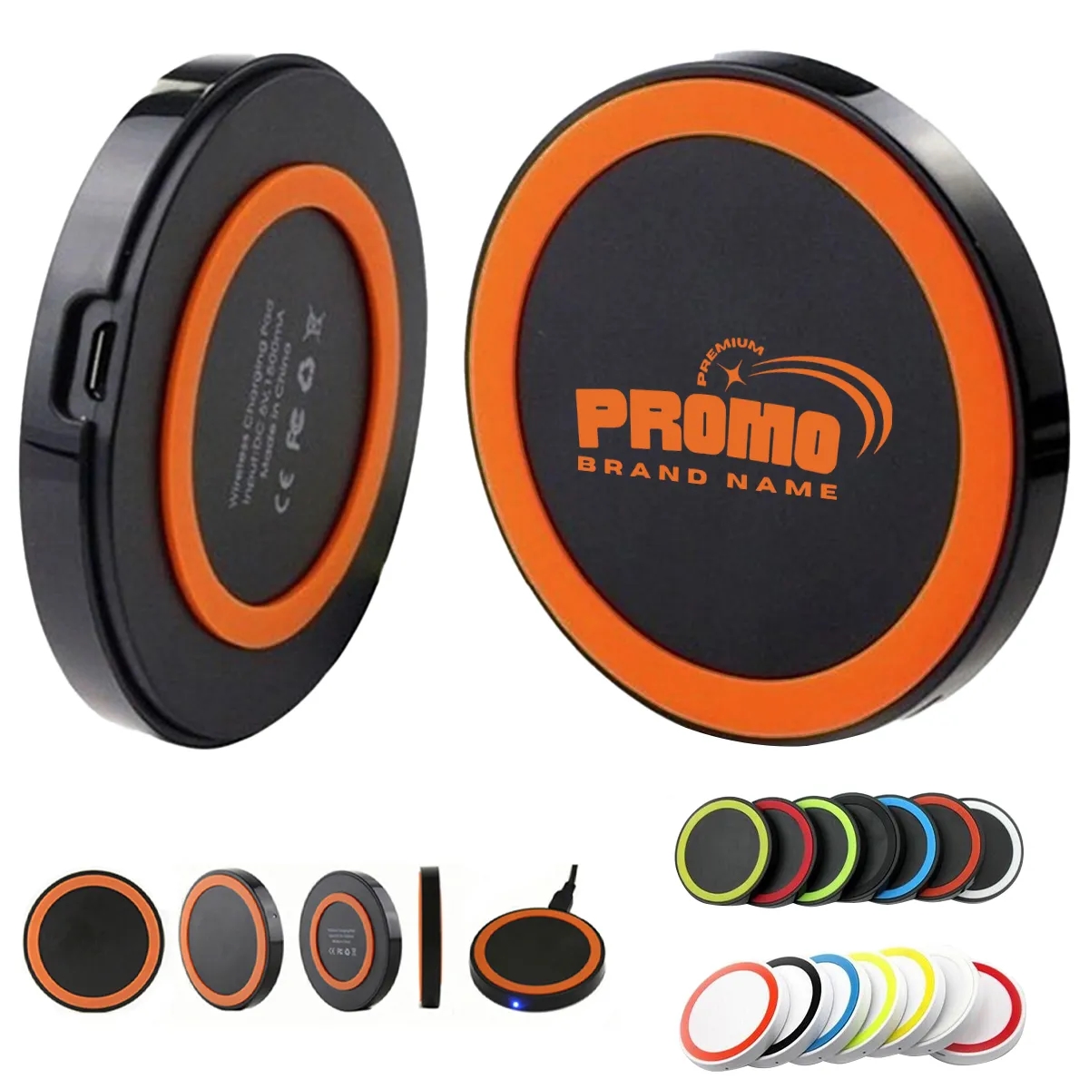 10W Round Protable Wireless Charger Fast Charging Dock Pad 4