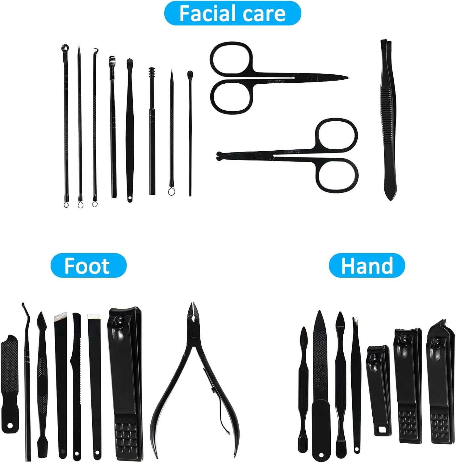 26 Pieces Stainless Steel Manicure Kit 2