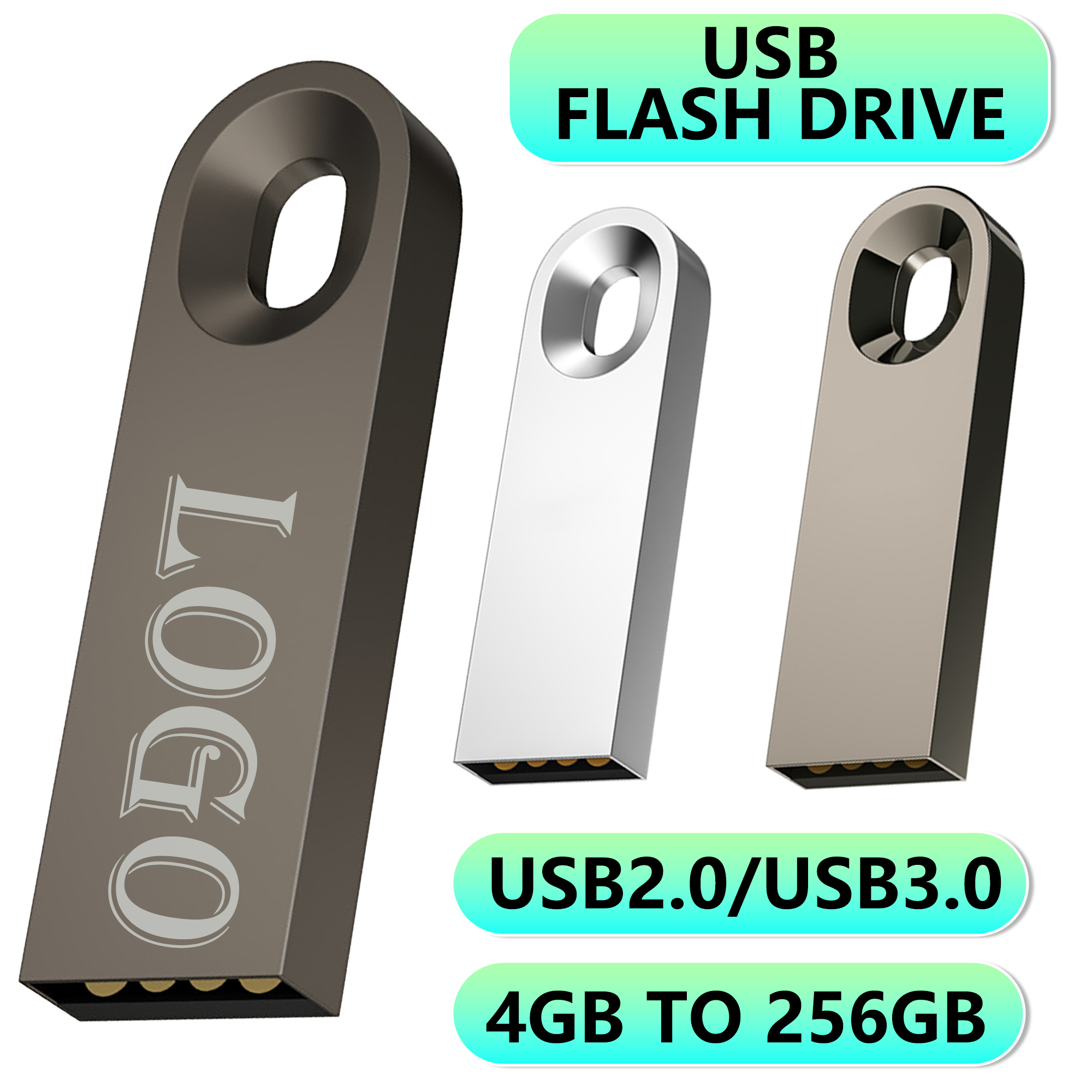 Portable high-capacity high-speed USB flash drive made of metal 1