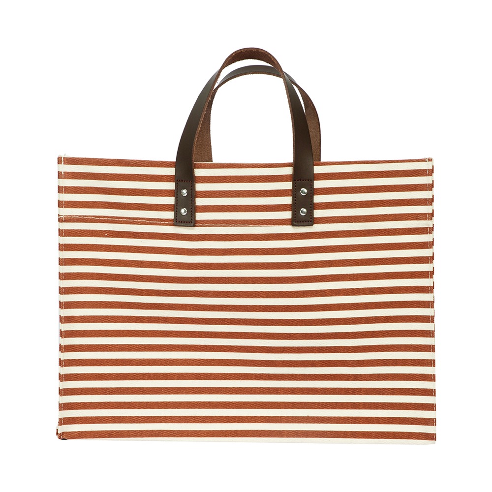 20 Oz. Super Heavy Canvas Stripe Manhattan Tote Bag 8