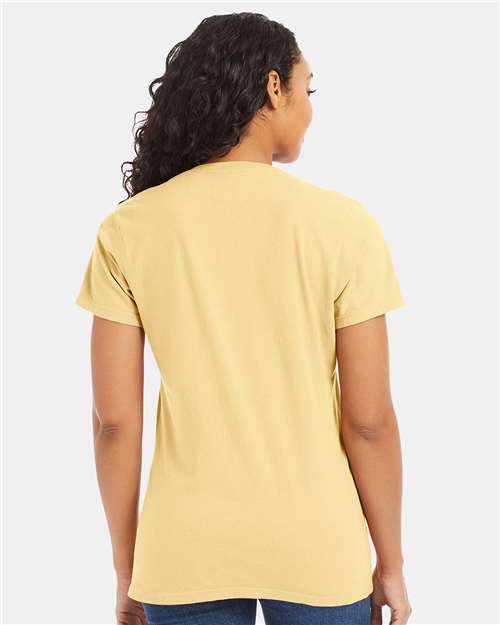 Women's Garment-Dyed V-Neck T-Shirt - GDH125 53