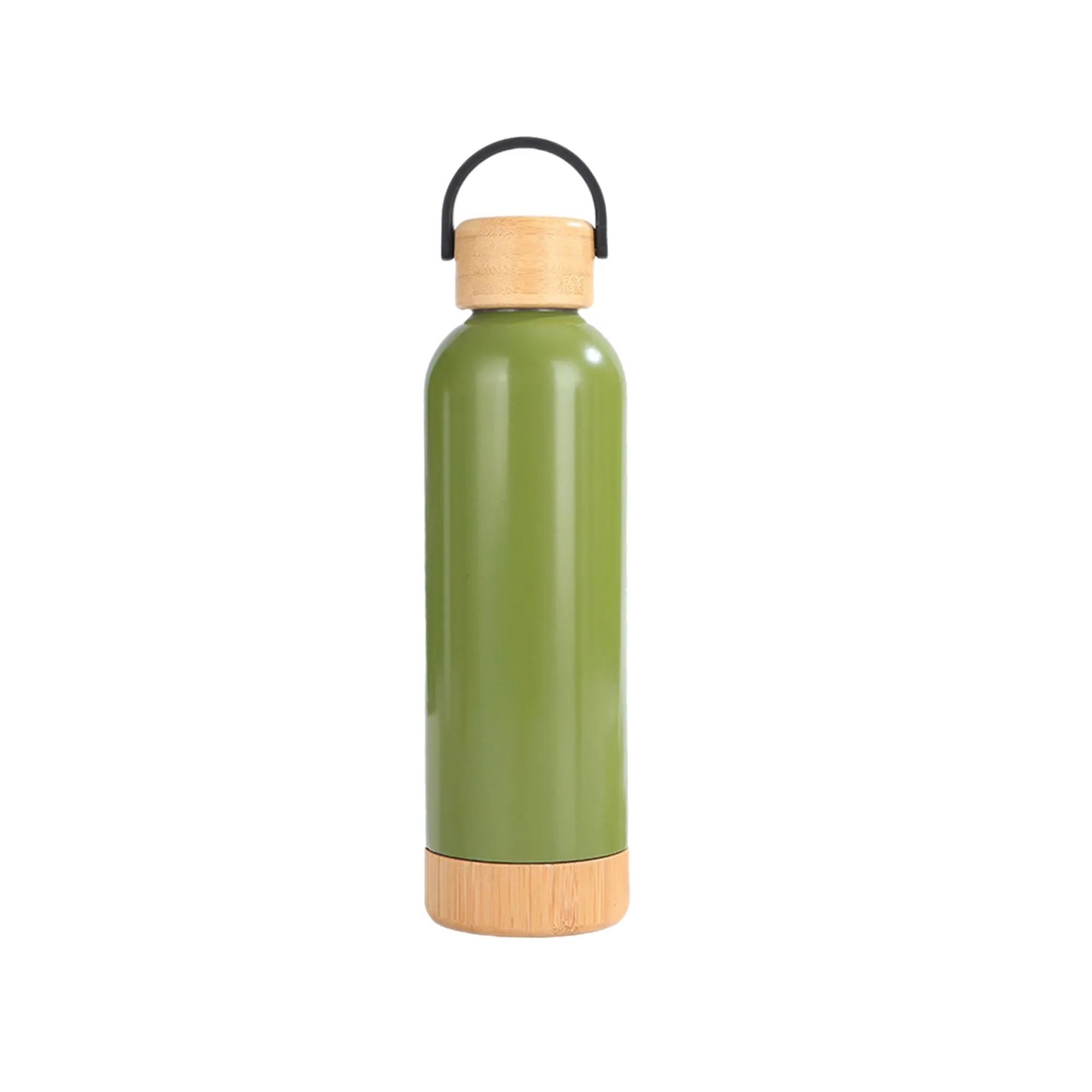 17 Oz Bamboo Lid Stainless Steel Water Bottle 5