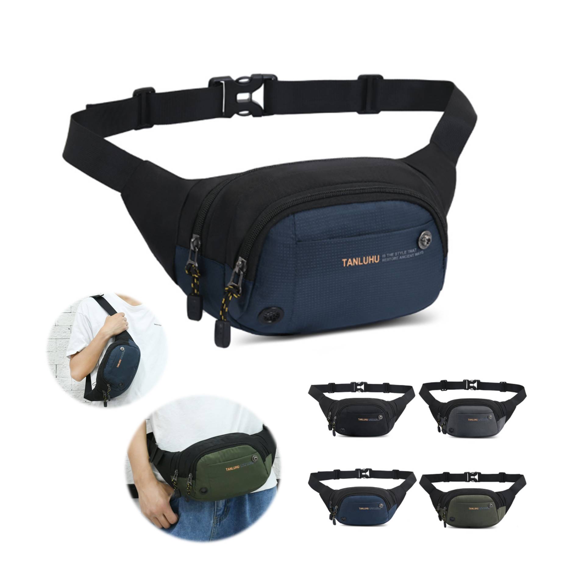 Business Cashier Leisure Chest Bag Fanny Pack 3