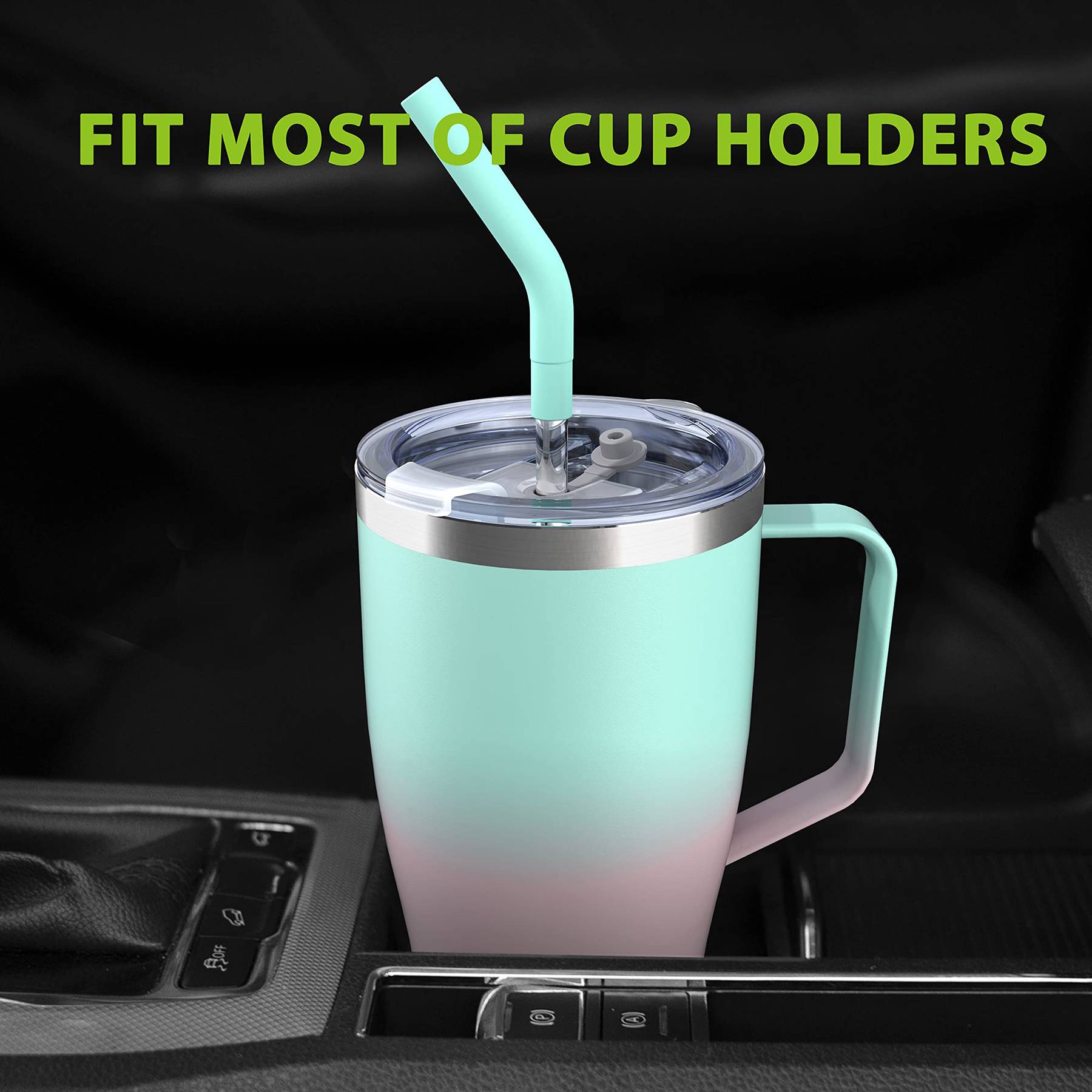 30 oz Stainless Steel Vacuum Thermal Cup with Handle 3