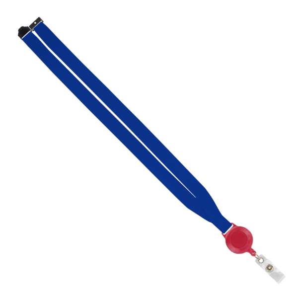 IMPORT 3/4" Polyester Lanyard with Retractable Badge Reel and IPH7 back of neck convenience release. 165