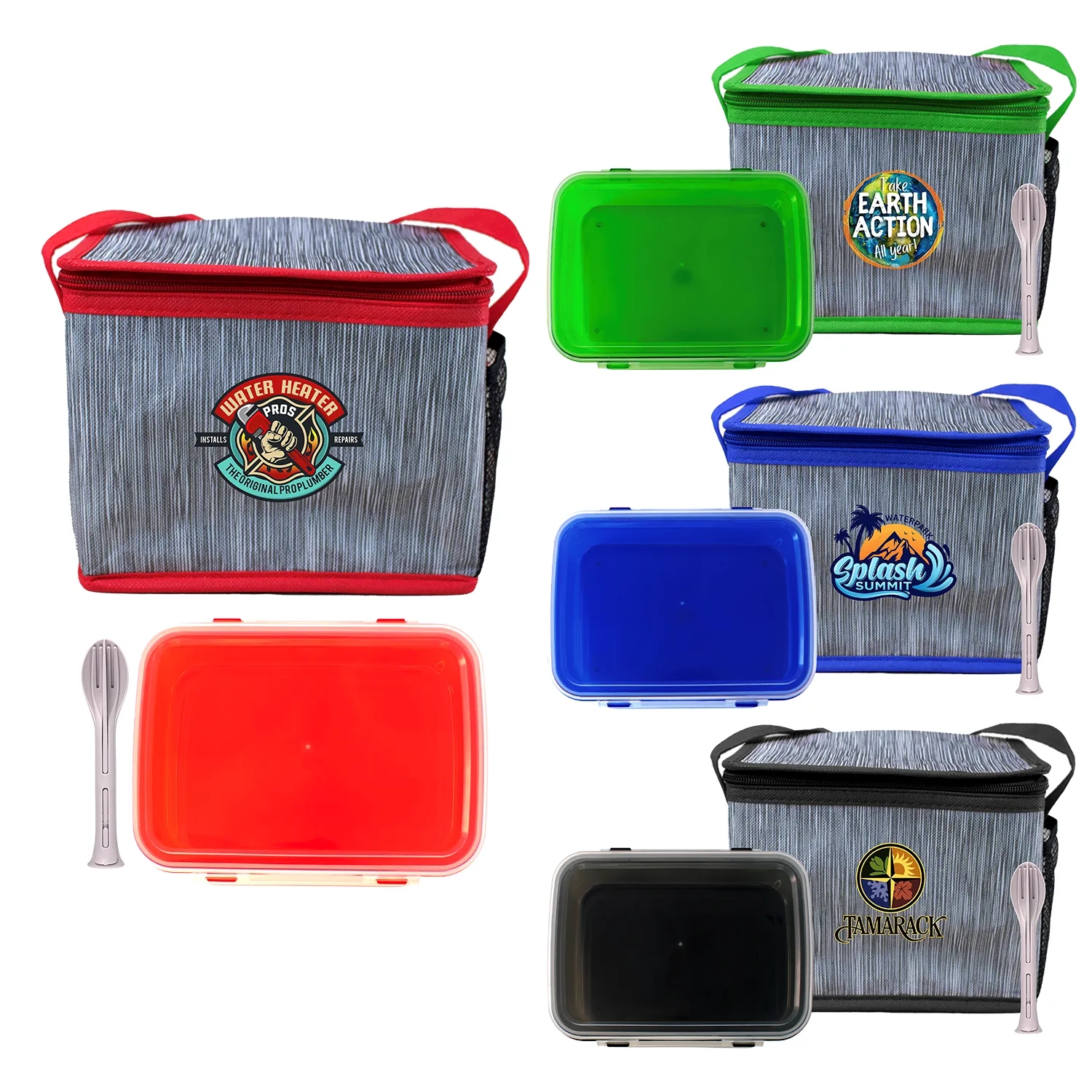 Clip Top & Utensils Cooler Set