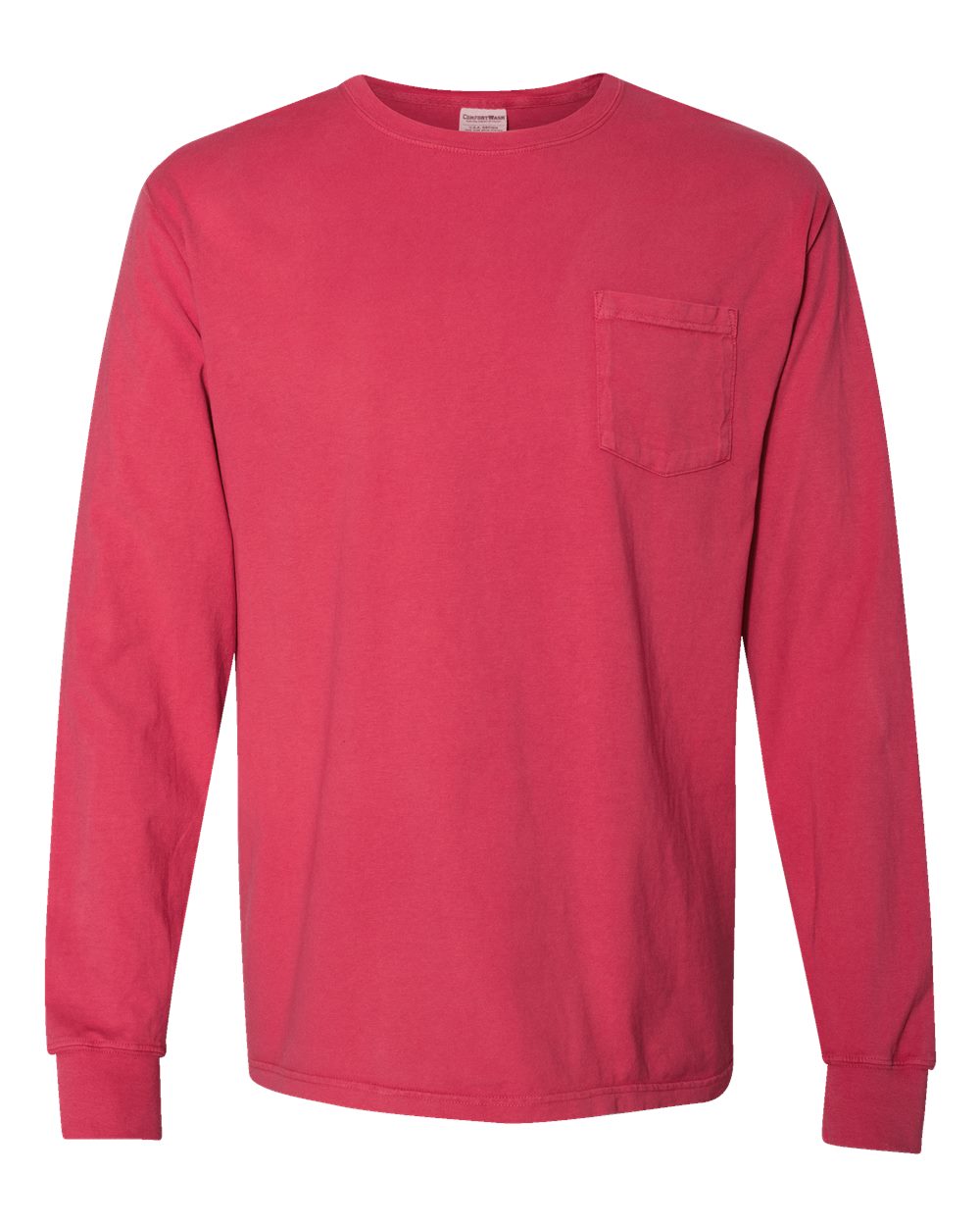 Unisex Garment-Dyed Long Sleeve T-Shirt With a Pocket - GDH250 66