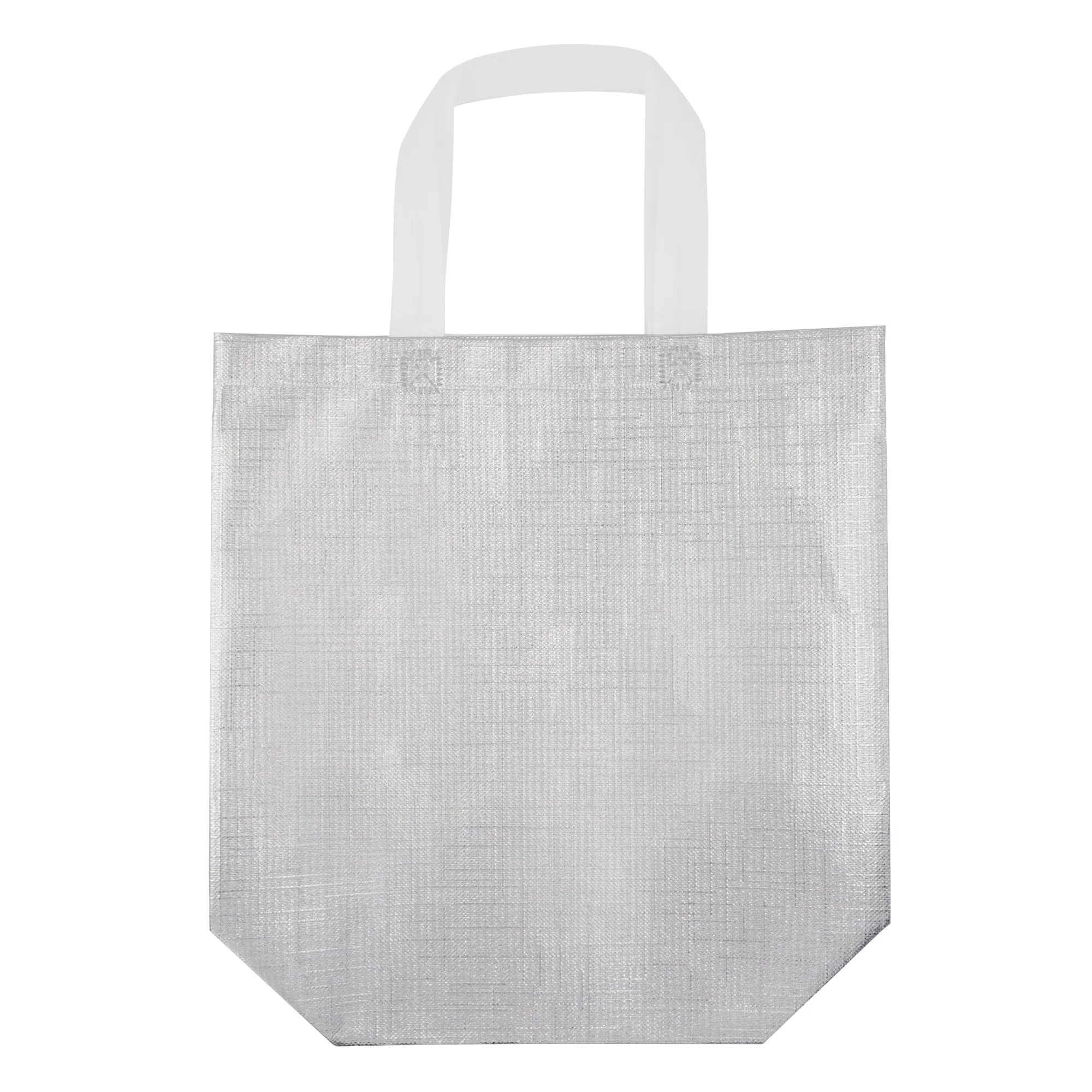 Metallic Laminated Shopping Tote 2