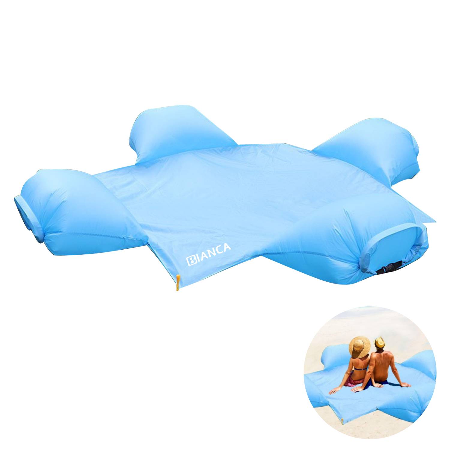 Beach Mat w/ Inflatable Pillow 2