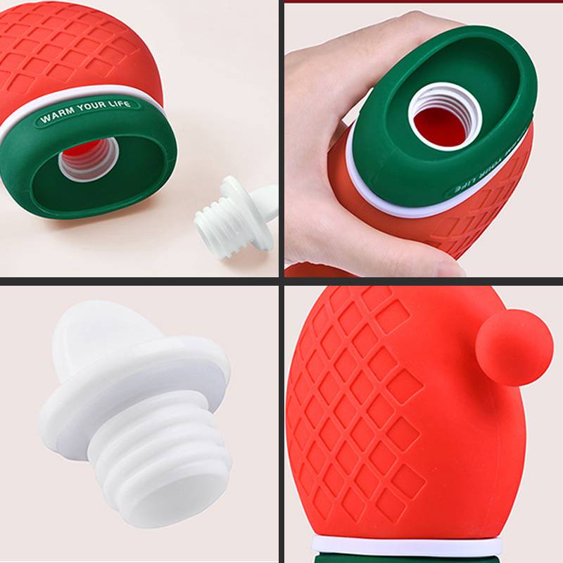 Christmas Silicone Hot Water Bag Hand Warmer 7
