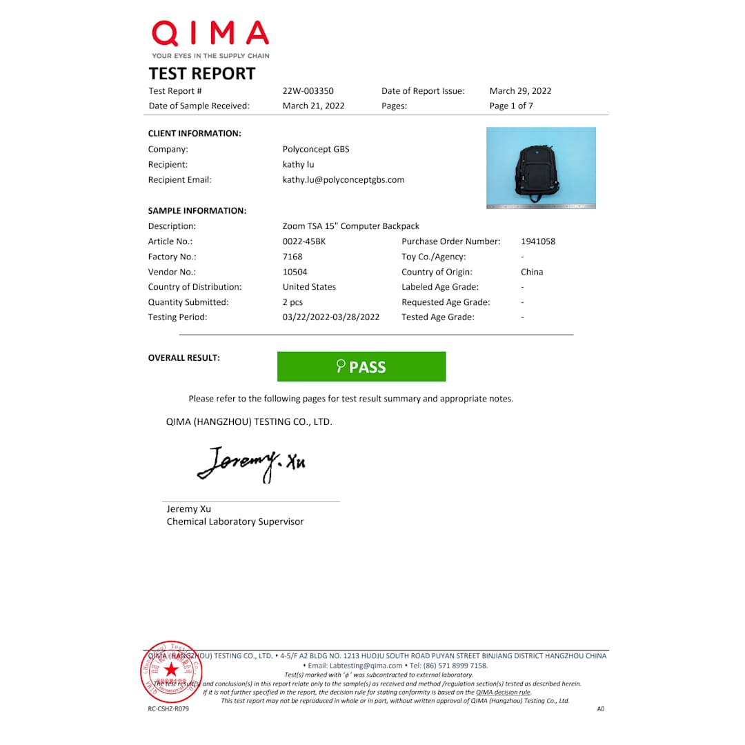 Zoom TSA 15" Computer Backpack 6