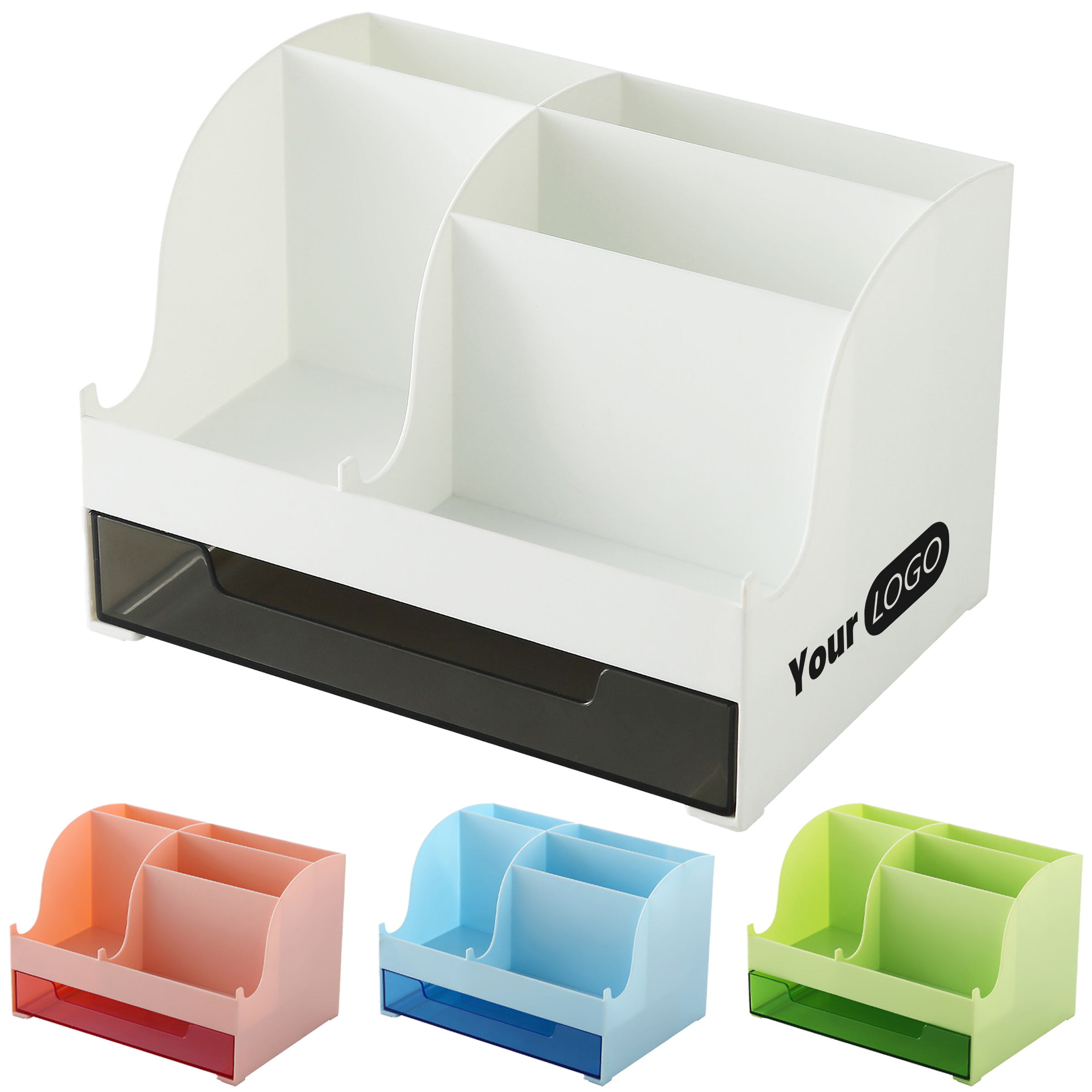Plastic Multi Functional Desktop Storage Pen Holder 4