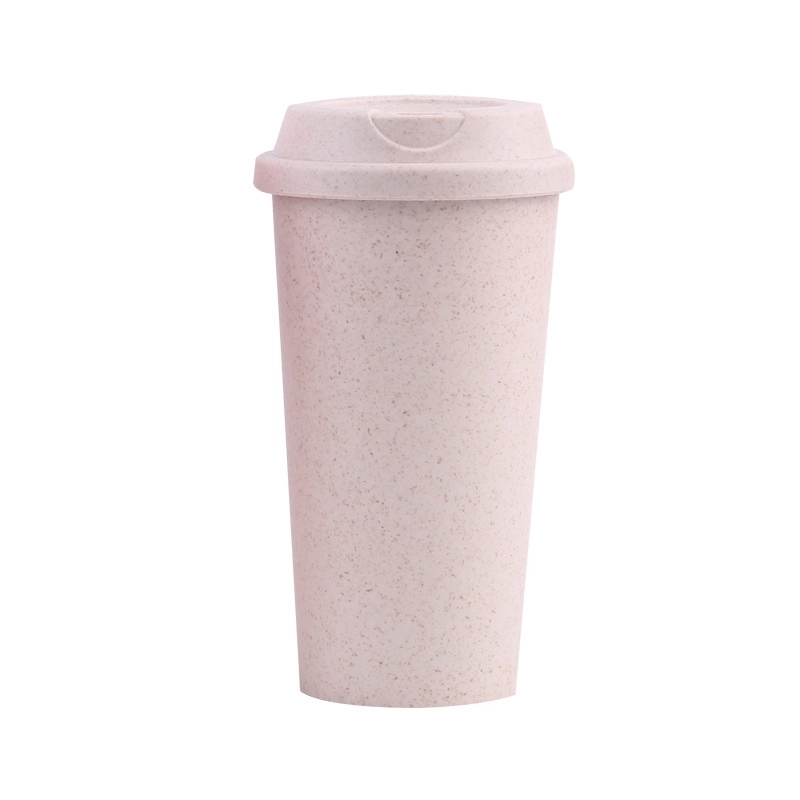 Custom 15 oz Bamboo Fiber Coffee Travel Tumbler 5