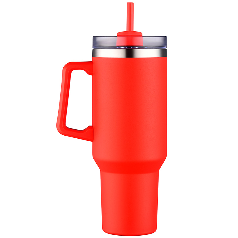 40oz. Travel Mug with Handle and Straw 20