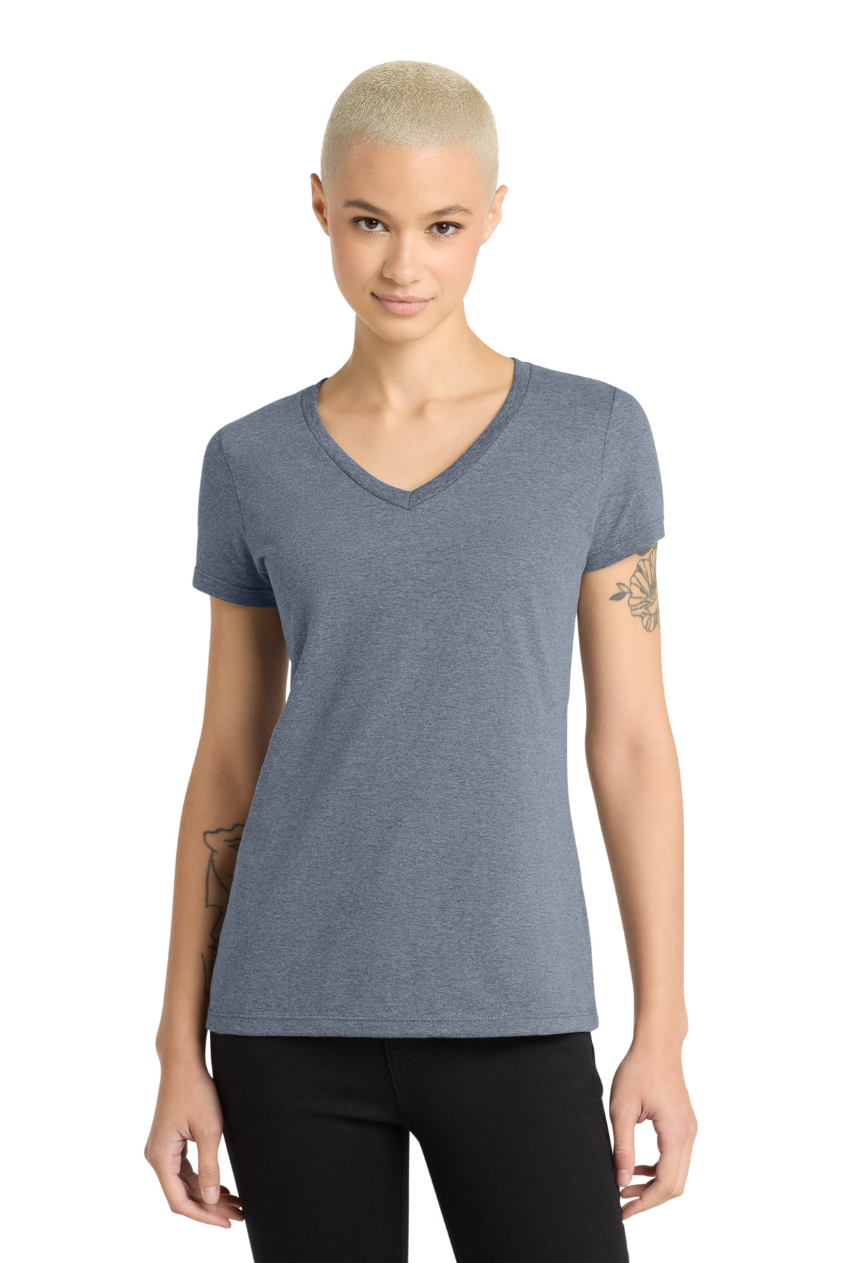 District - Women's Perfect Weight V-Neck Tee. DM1170L 68