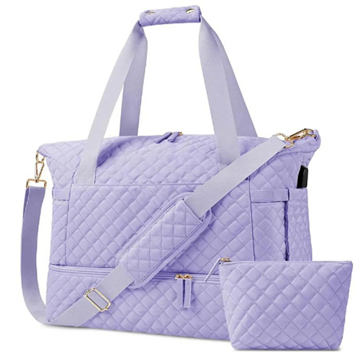 Large Duffle Gym Bag with Yoga Mat Buckle for Women 3