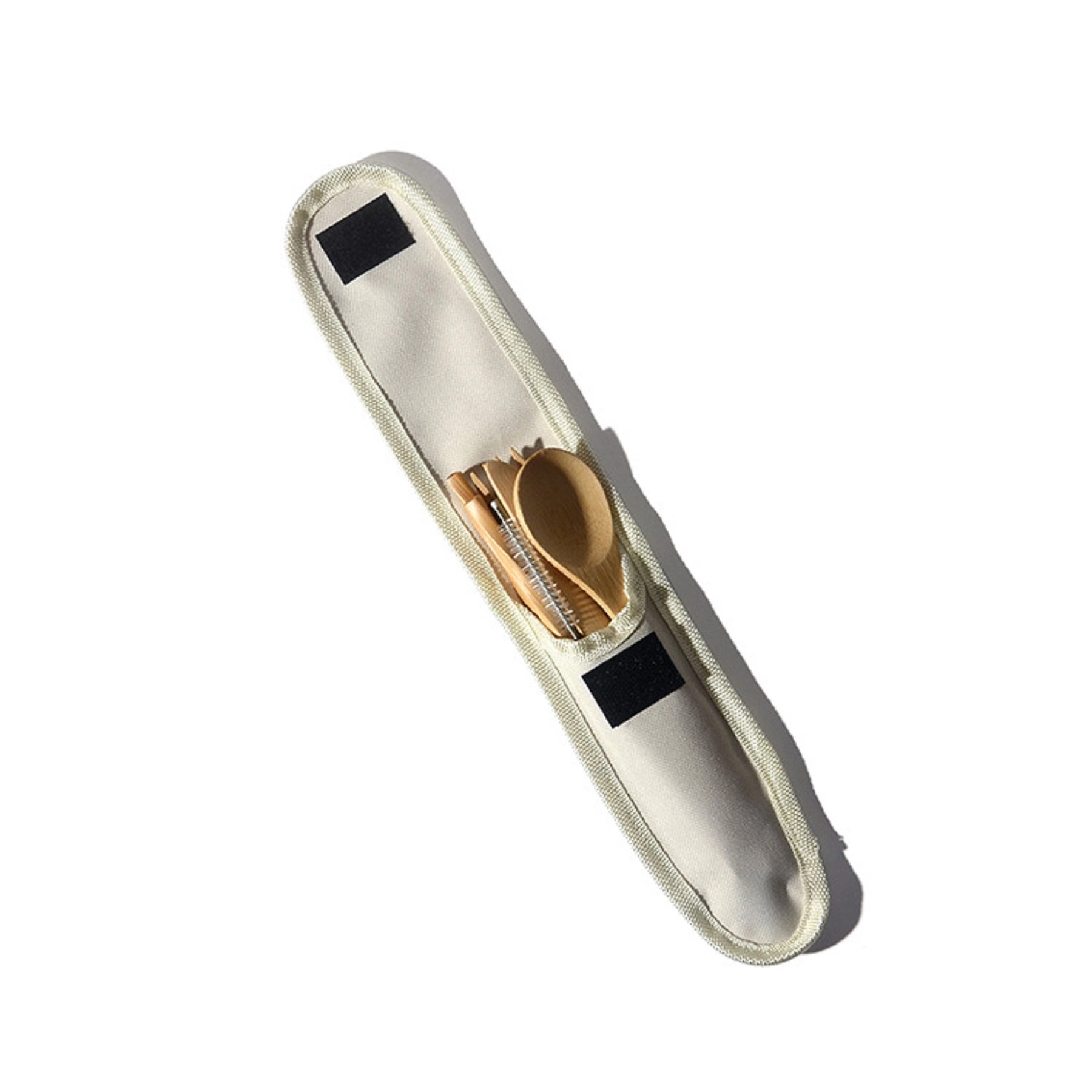 Bamboo Travel Utensil Set With Carrying Case 3