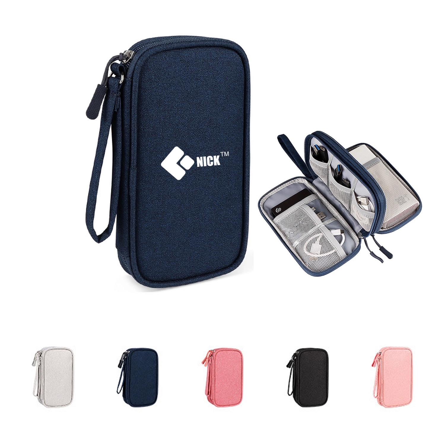 3 Layers Electronic Organizer Travel Cable Bags 2