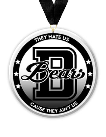 Acrylic Circle Medallions : Bears 3" Size, .25" T 2