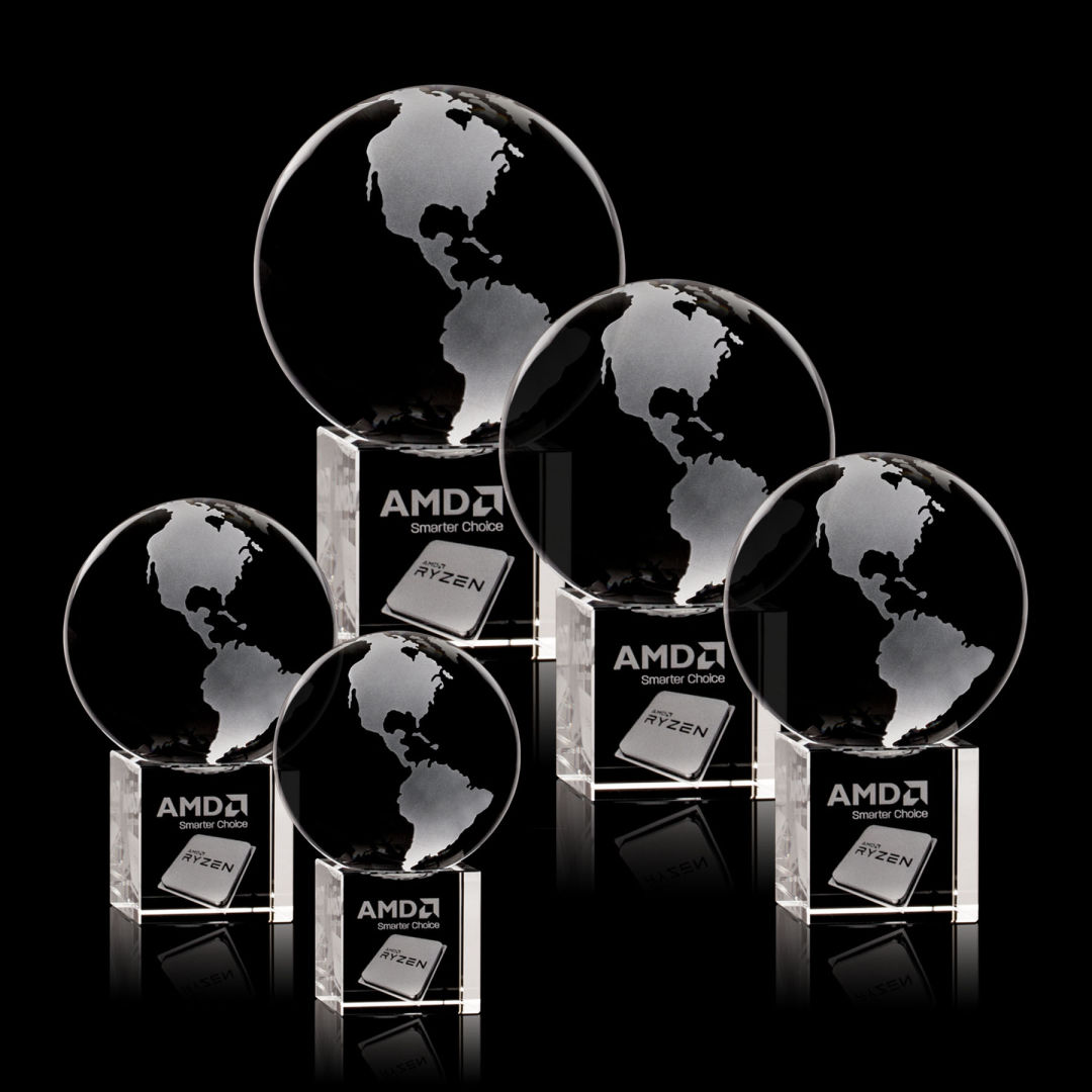 Globe on Cube 3D Award