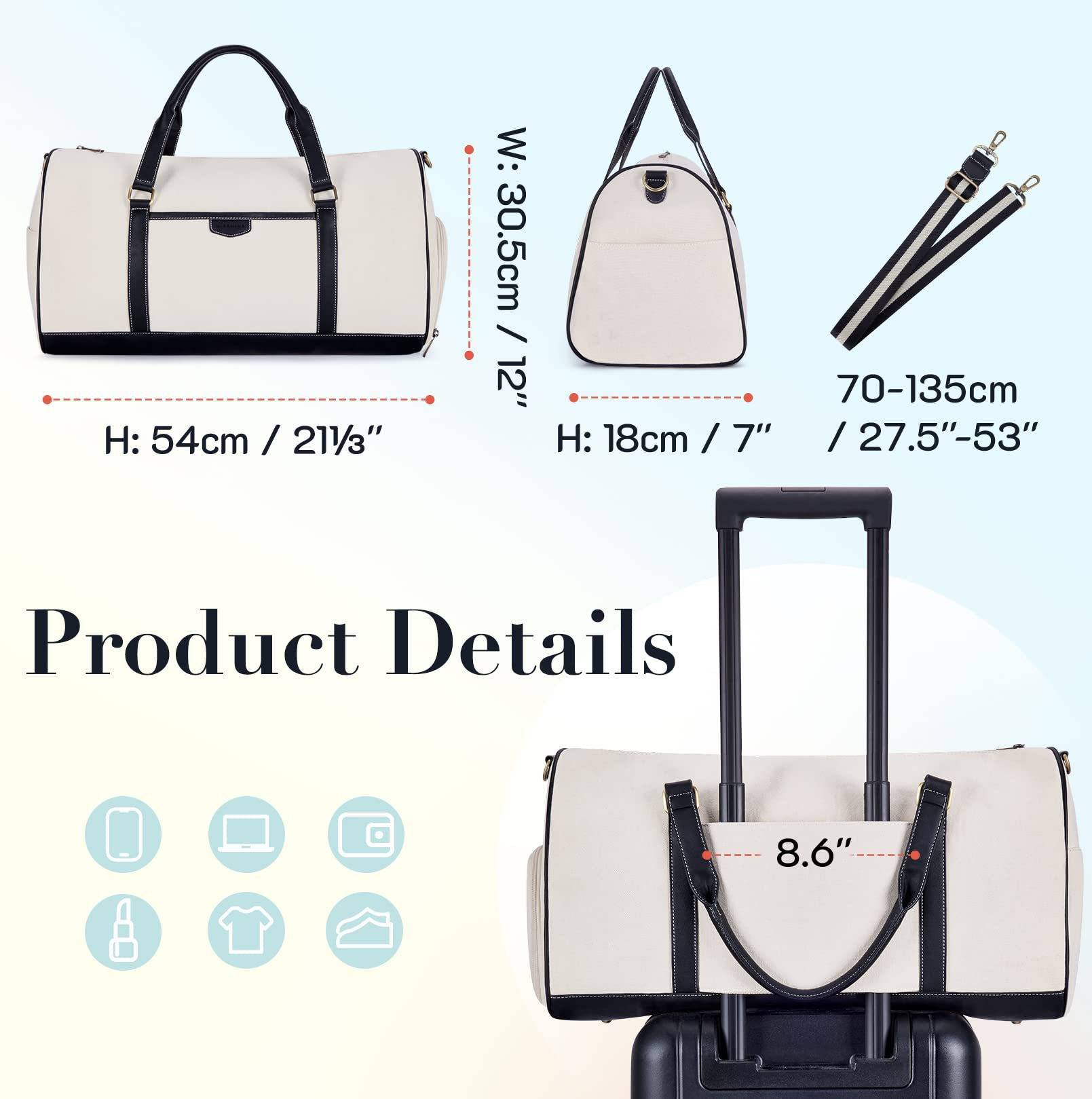 Canvas Weekend Luggage Duffel Bag 5