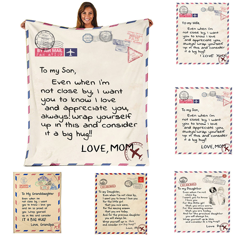 Soft Fleece Letter Blanket 2