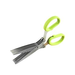 Triple Blade Herb Chopper Scissors Ergonomic Stainless Steel Design 14