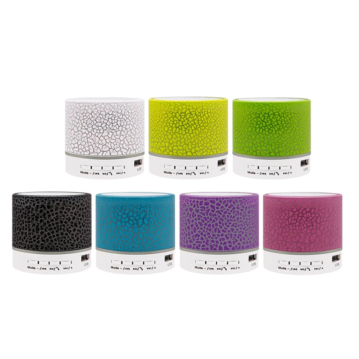 LED Light Luminous Mini Bluetooth Speaker Dancing Lights 5