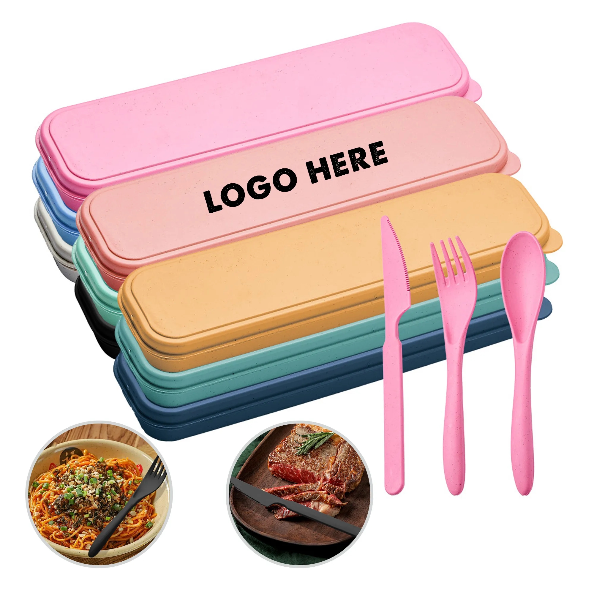 3pcs Portable Cutlery Tableware 4