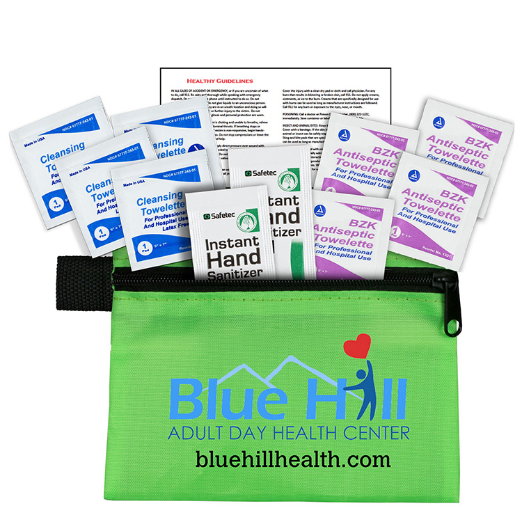 "Pallas" 10 Piece Healthy Antiseptic Pack in Zipper Pouch 6