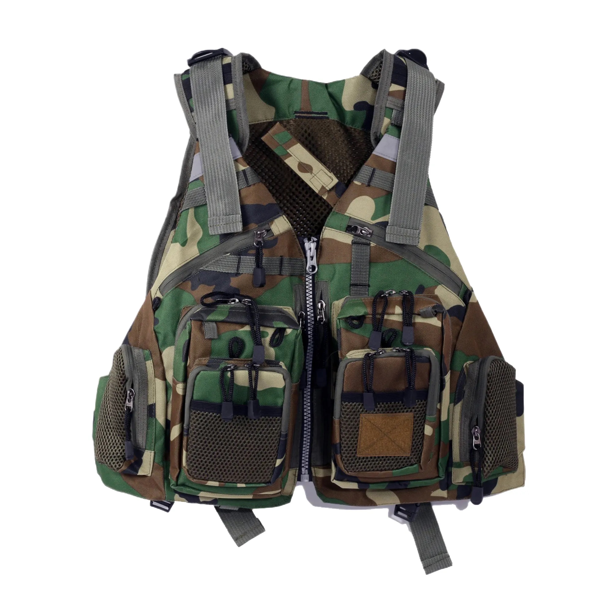 MOQ10 Adjustable Multi-Pocket Floating Life Vest 17