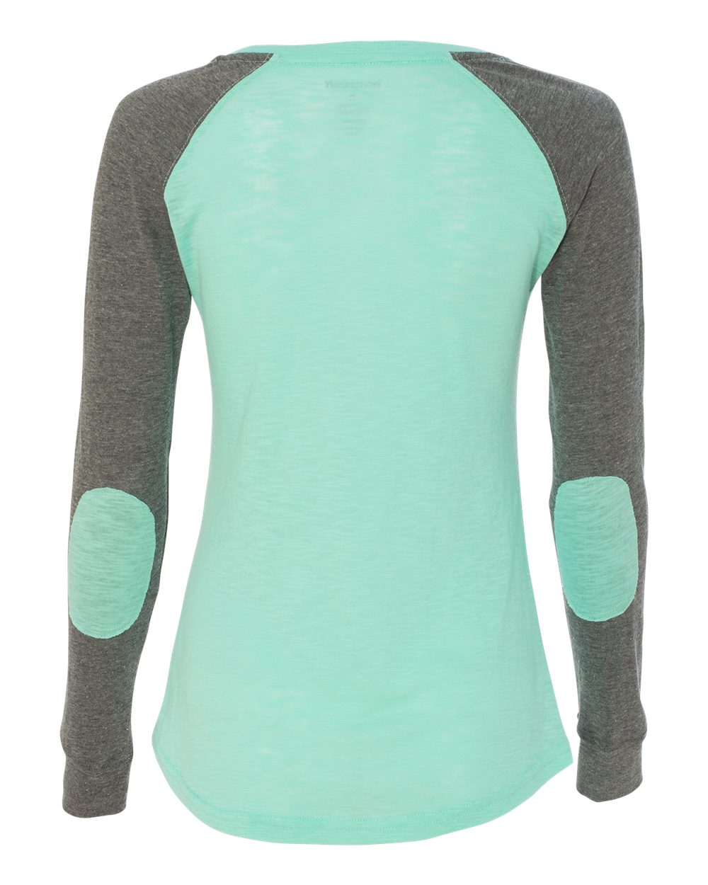 Women's Preppy Patch Slub Long Sleeve T-Shirt - T66 17