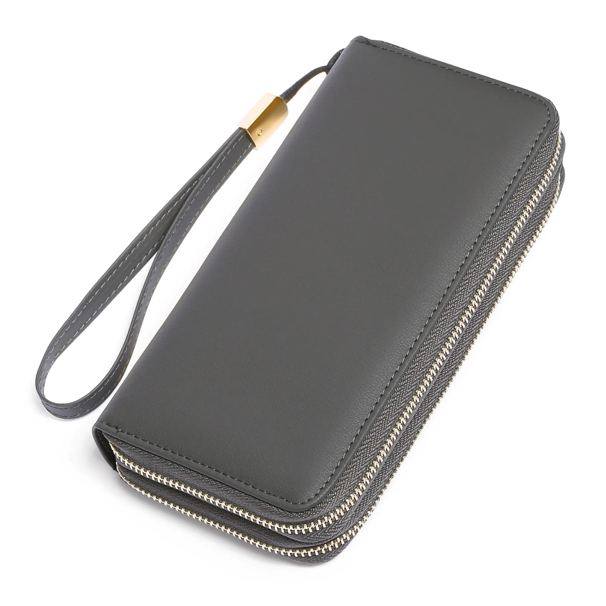 Double Zip Leather Ladies Wallet 4