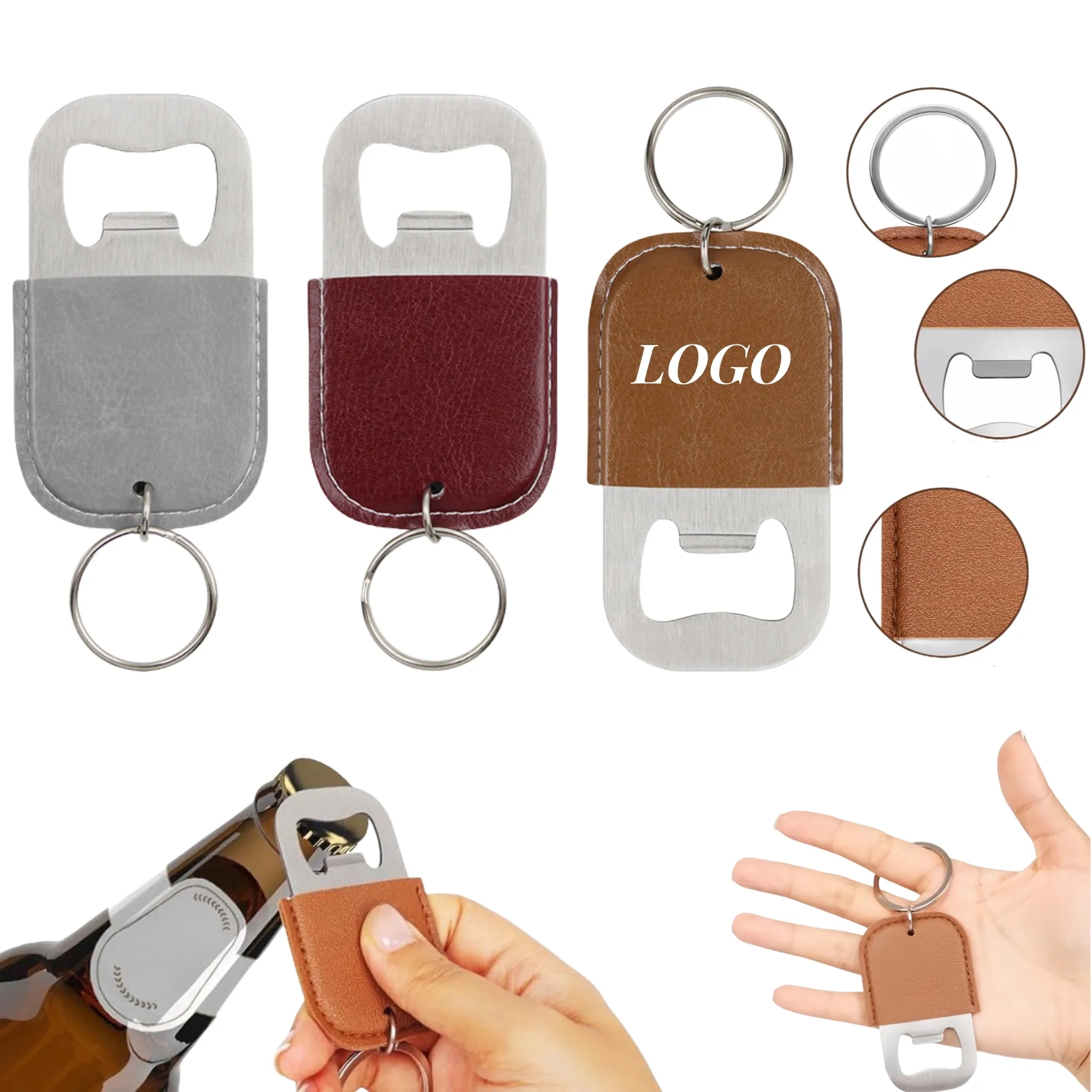 Portable Stainless Bottle Opener Keychain 3