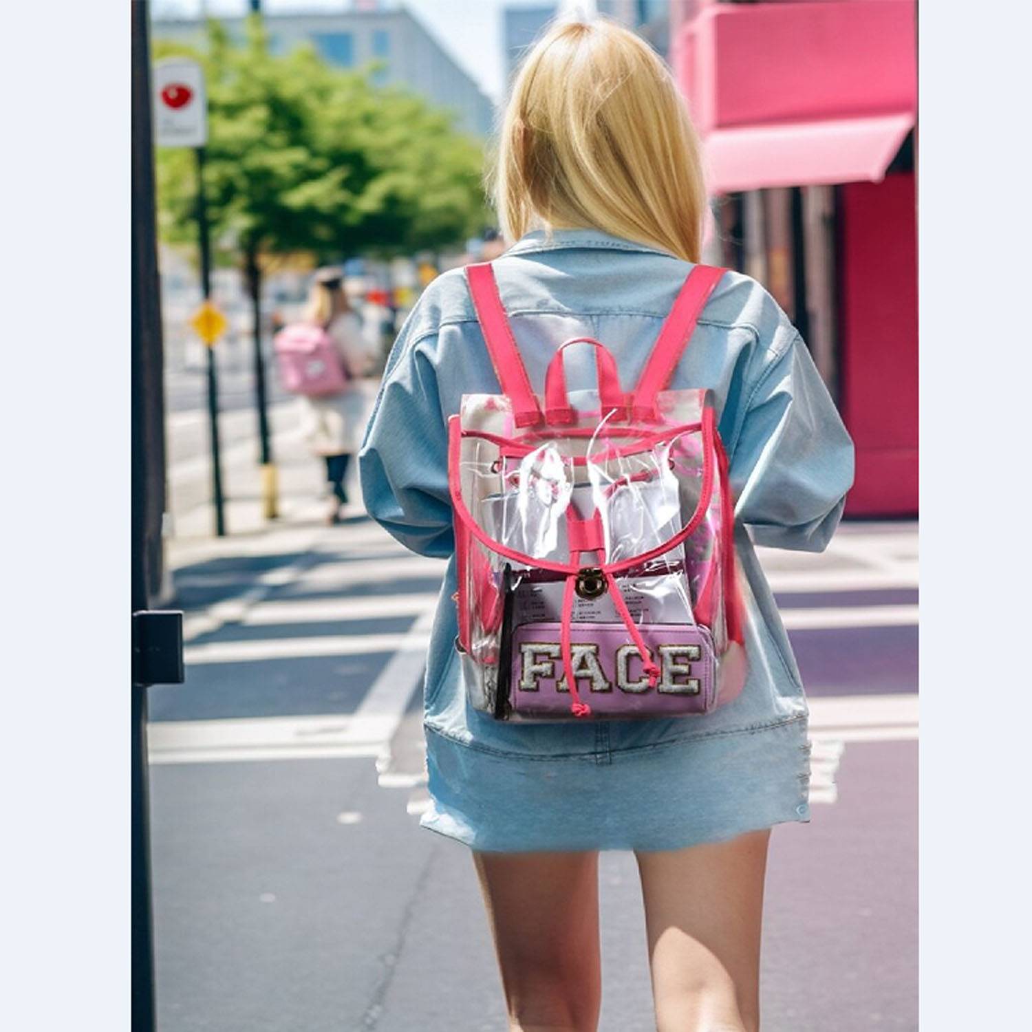 Heavy Duty PVC Drawstring Backpack 7