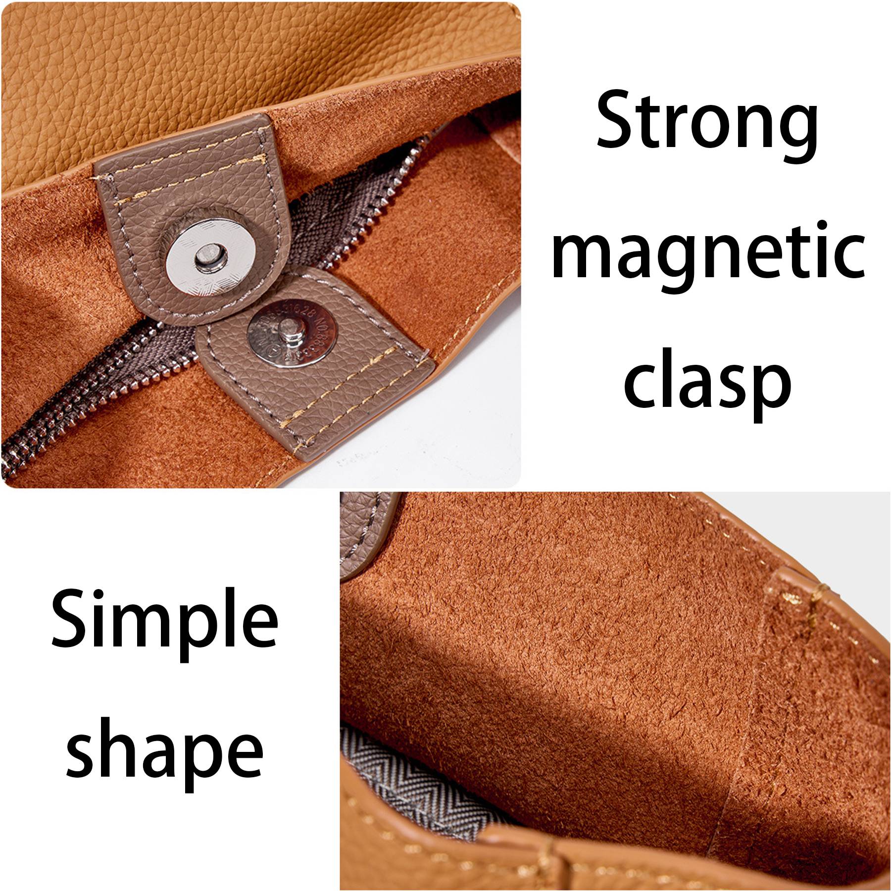 Genuine Leather Cross-body shoulder bucket bag for women 8