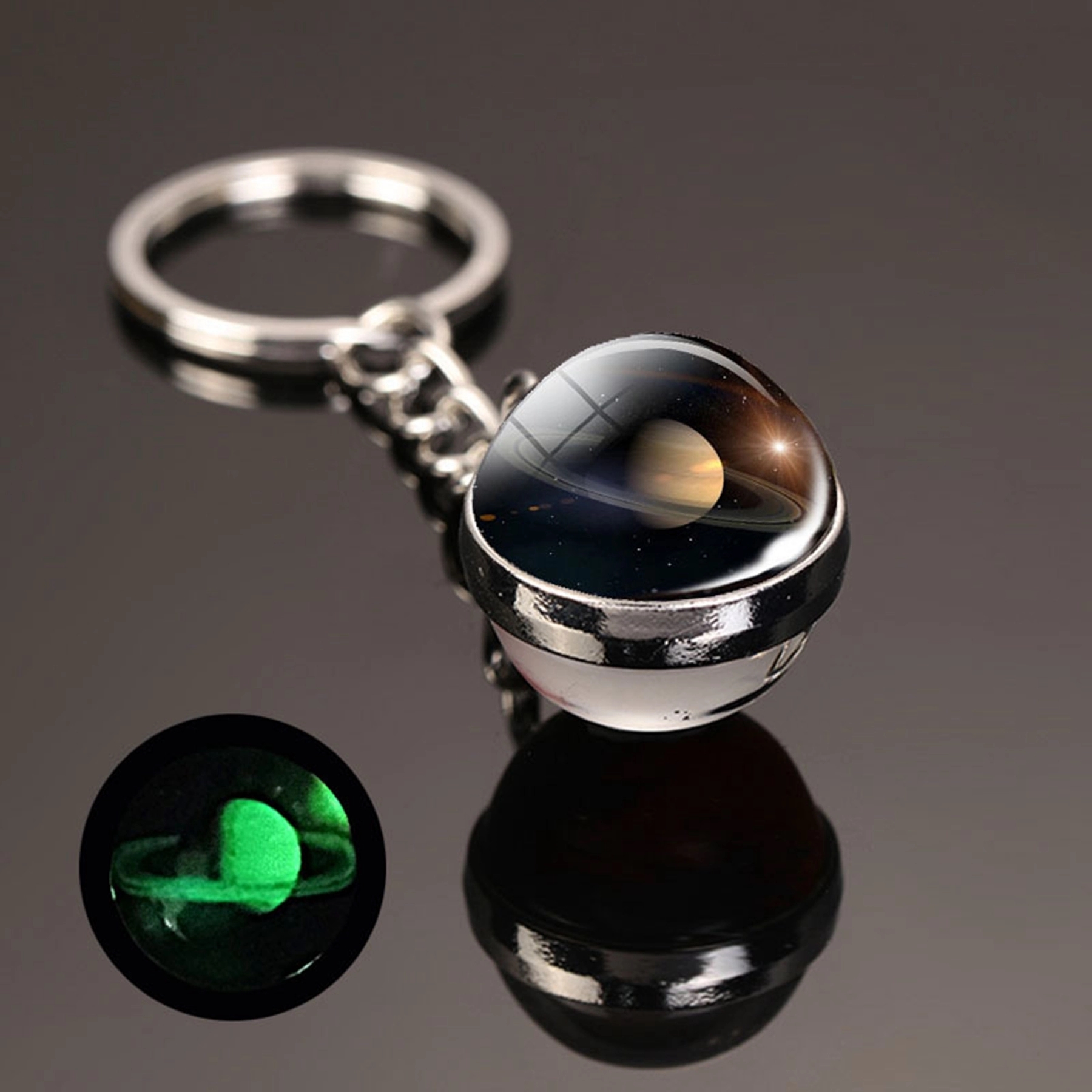 Glow in the Dark Crystal Ball Key Chain 17