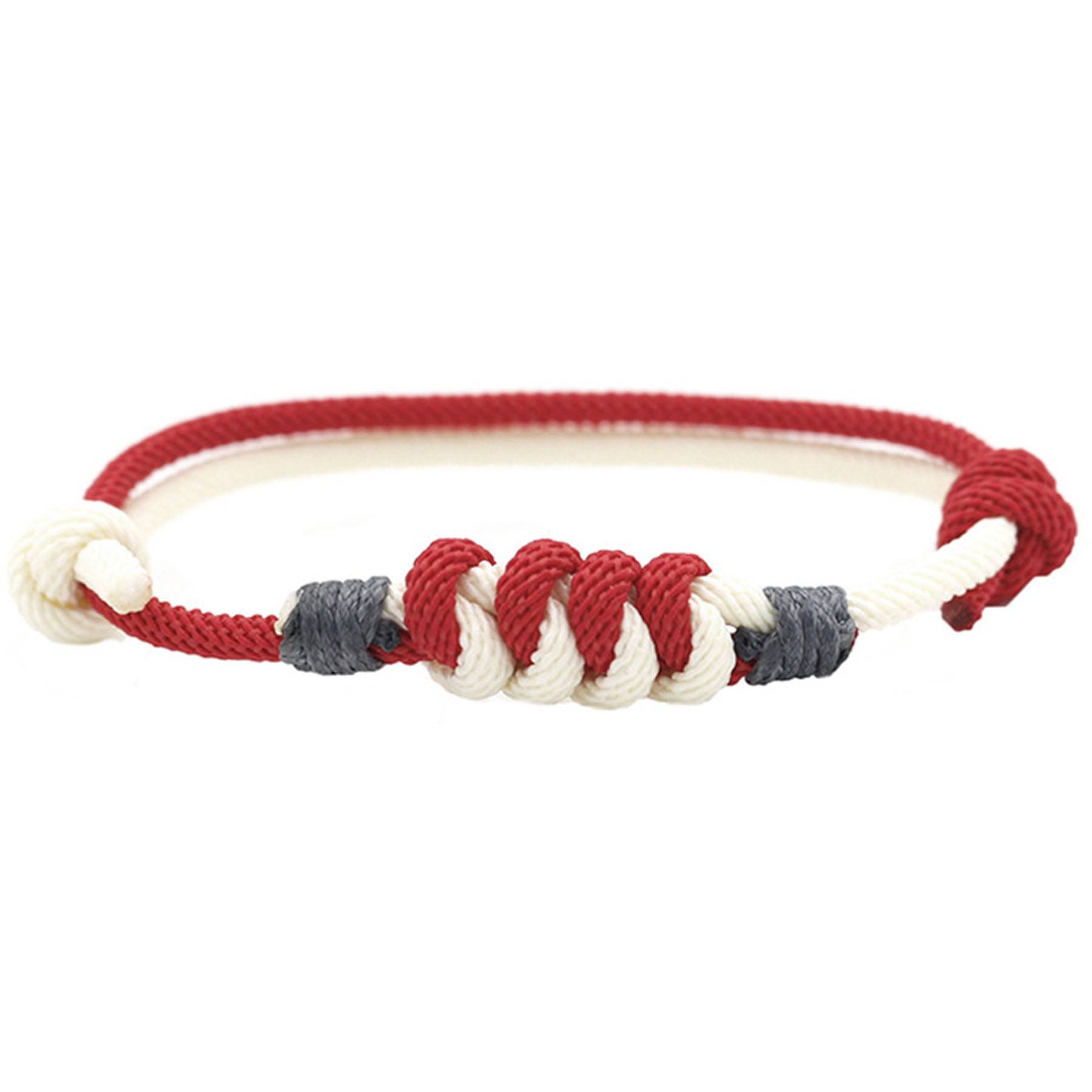 Weaving diamond knot friendship bracelet 9
