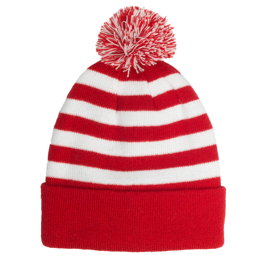Two Tone Rib Knit Beanie 4