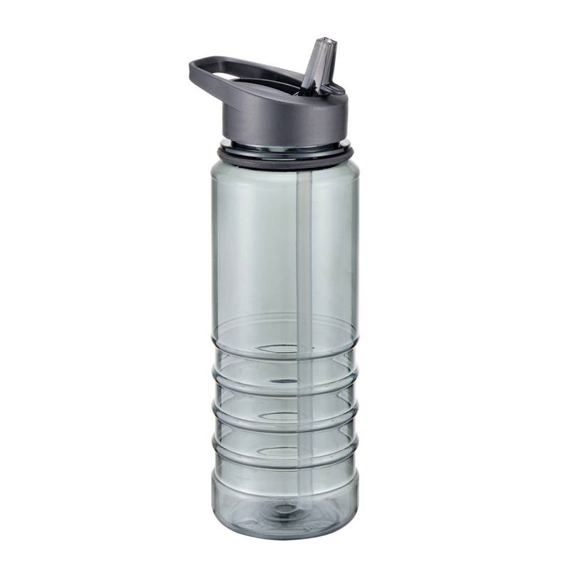Plastic Sports Water Bottle with Flip Straw 5