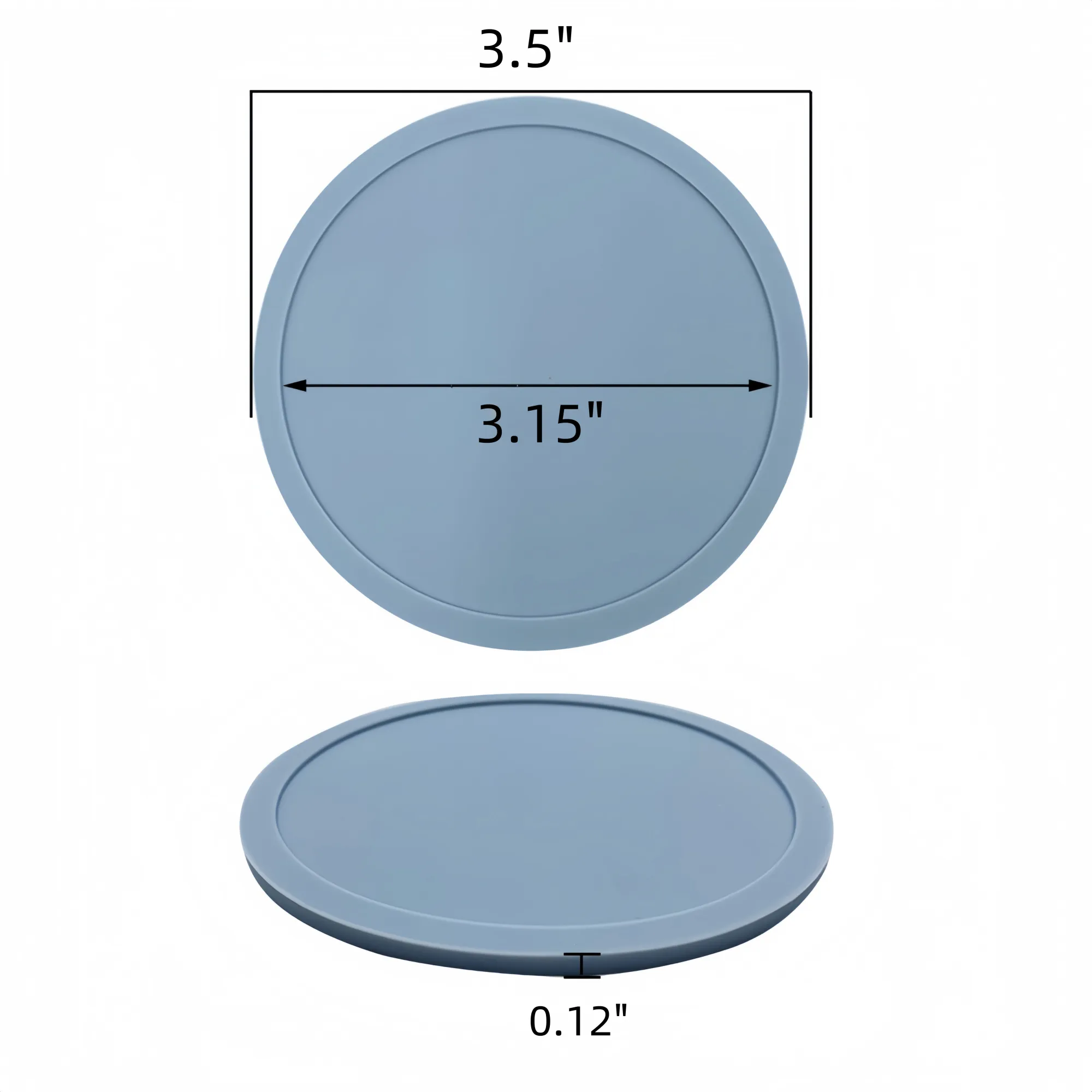 Round Silicone Coaster 3