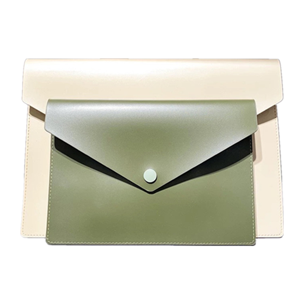 A4 Leather Document Bag Tablet Pouch 6