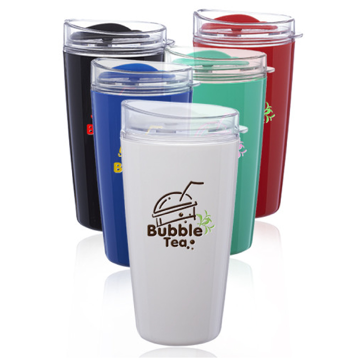 16 oz. Plastic Coffee Tumbler - BPA Free - USA Made 3