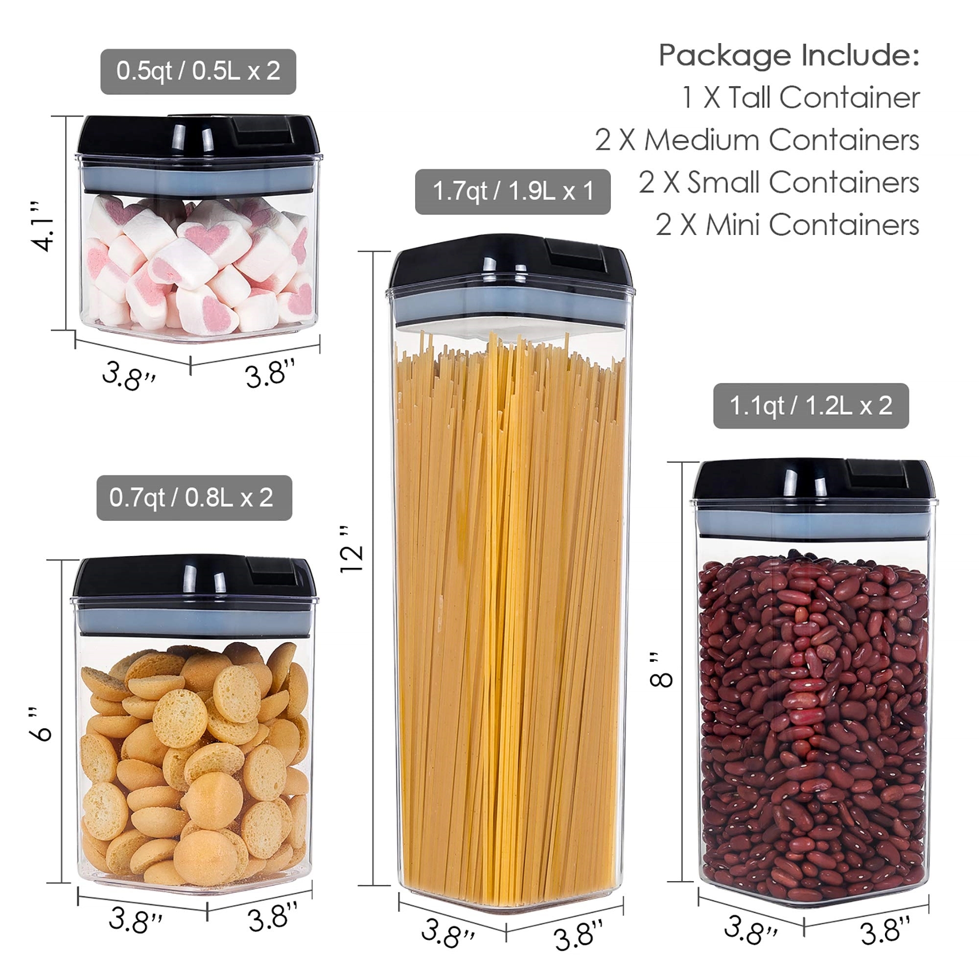 Airtight Food Storage Container Set 5